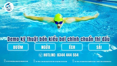 Học bơi bướm chi tiết từng bước cơ bản, dễ hiểu nhất