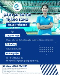 Profile Coach Trần Hoà - HLV Câu lạc bộ bơi Thăng Long